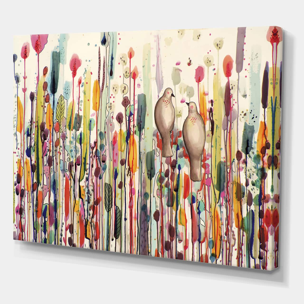 Designart - L'un Pour L'autre - Cottage Canvas Art Print